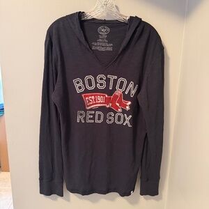 '47 Boston Red Sox Women's Long Sleeve Hooded T-Shirt